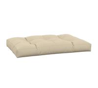 vidaXL Coussin de Palette Beige 120x80x12 cm Tissu