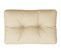 vidaXL Coussin de Palette Beige 60x40x12 cm Tissu