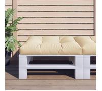 vidaXL Coussin de palette Beige 80 x 80 x 12 cm Tissu