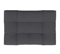 vidaXL Coussin de Palette, Coussin de Siège de Salon, Coussin de Meuble de Jardin Terrasse, Coussin d’Assise Extérieur, Anthracite 120x80x12 cm Tissu