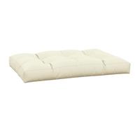 vidaXL Coussin de Palette crème 120x80x12 cm Tissu