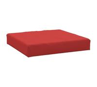 vidaXL Coussin de Palette, Galette de Siège Imperméable, Coussin de Jardin, Décoration d'Extérieur Terrasse, Rouge 60x60x9,5 cm Tissu Oxford