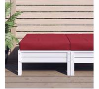 vidaXL Coussin de Palette, Galette de Siège Imperméable, Coussin de Jardin, Décoration d'Extérieur Terrasse, Rouge Bordeaux 60x60x9,5 cm Tissu Oxford