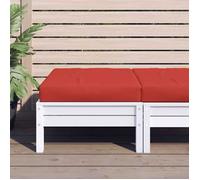 Coussin de Palette, Galette de Siège Imperméable, Coussin de Jardin, Décoration d'Extérieur Terrasse, Rouge 60x60x9,5 361798