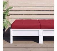 Coussin de Palette, Galette de Siège Imperméable, Coussin de Jardin, Décoration d'Extérieur Terrasse, Rouge Bordeaux 361801