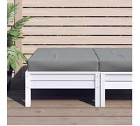 vidaXL Coussin de palette – Galette de siège imperméable Gris 60x60x9,5 cm