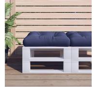 vidaXL Coussin de palette 377851 – Galettes de chaise et coussins de siège pour jardin, Bleu