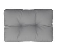 vidaXL Coussin de Palette Gris 50x40x12 cm Tissu