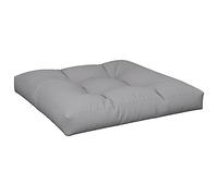 vidaXL Coussin de palette Gris 80x80x12 cm en tissu
