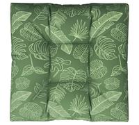vidaXL Coussin de Palette Motif de Feuilles 80x80x12 cm Tissu