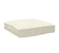 vidaXL Coussin de Palette pour assise Crème 80x80x12 cm Tissu Oxford