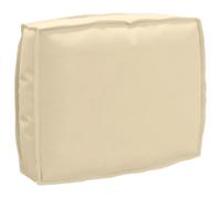 Vidaxl Coussin De Palette Pour Dossier Beige 50 X 40 X 12 Cm En Tissu Oxford.