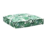 vidaXL Coussin de Palette pour siège à Motif Feuille 80x80x12 cm en Tissu Oxford