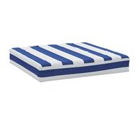 vidaXL Palletkussen gestreept 60x60x8 cm oxford stof blauw en wit361804 G