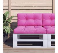 vidaXL Coussin de palette rose 80 x 40 x 12 cm tissu