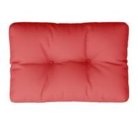 vidaXL Coussin de Palette Rouge 50x40x12 cm Tissu