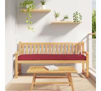 vidaXL Coussin de palette Rouge bordeaux 200 x 40 x 8 cm Tissu Oxford
