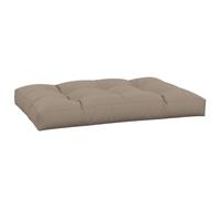 vidaXL Coussin de Palette Taupe 120x80x12 cm Tissu