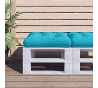 vidaXL Coussin de palette Turquoise 58x58x10 cm Tissu Oxford