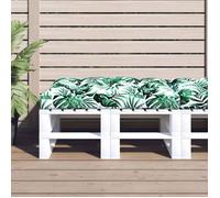vidaXL Coussin de palette 120 x 80 x 12 cm Vert – Tissu