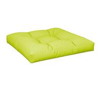vidaXL Coussin de palette Vert brillant 80x80x12 cm Tissu
