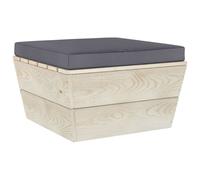 Vidaxl Coussin De Plancher De Palette 60x60x6 Cm Anthracite Tissu