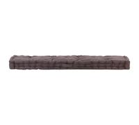 vidaXL Coussin de plancher de palette Coton 120x40x7 cm Anthracite