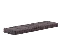 vidaXL Coussin de plancher de palette Coton 120x40x7 cm Anthracite