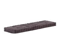 vidaXL Coussin de Plancher de Palette Coton 120x40x7 cm Anthracite