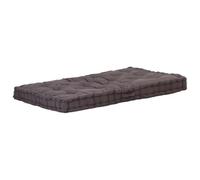 vidaXL Coussin de plancher de palette Coton 120x80x10 cm Anthracite