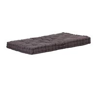 vidaXL Coussin de plancher de palette Coton 120x80x10 cm Anthracite