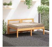 vidaXL Coussin de plancher de palette Coton 120x80x10 cm Beige 48680