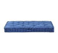 Vidaxl Coussin De Plancher De Palette Coton 120x80x10 Cm Bleu Clair