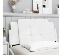 Vidaxl Coussin De Tête De Lit Blanc 100 Cm Similicuir Blanc