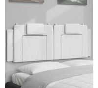 Vidaxl Coussin De Tête De Lit Blanc 140 Cm Similicuir Blanc