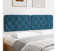 Vidaxl Coussin De Tête De Lit Bleu 180 Cm Velours Bleu