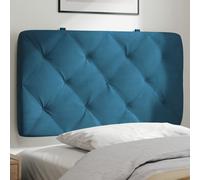 Vidaxl Coussin De Tête De Lit Bleu 80 Cm Velours Bleu