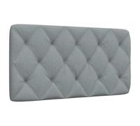 vidaXL Coussin de tête de lit Gris Clair 100 cm Tissu