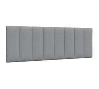 vidaXL Coussin de tête de lit Hanko gris clair 120 cm tissu