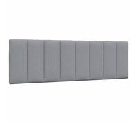 vidaXL Coussin de tête de lit 160 cm tissu gris clair 4019170