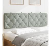 Vidaxl Coussin De Tête De Lit Gris Clair 160 Cm Velours Gris