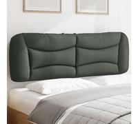 Vidaxl Coussin De Tête De Lit Gris Foncé 160 Cm Tissu Gris