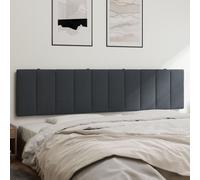 Vidaxl Coussin De Tête De Lit Gris Foncé 200 Cm Velours Gris