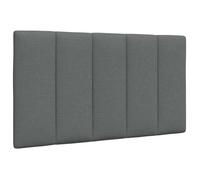 vidaXL Coussin de tête de lit gris foncé 80 cm tissu 4019136