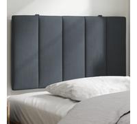 Vidaxl Coussin De Tête De Lit Gris Foncé 90 Cm Velours Gris