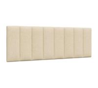 vidaXL Coussin de tête de lit Hanko crème 140 cm Tissu