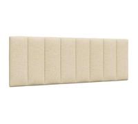 vidaXL Coussin de tête de lit Hanko crème 140 cm tissu 4019168