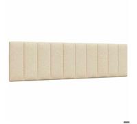 vidaXL Coussin de tête de lit Hanko crème 180 cm Tissu