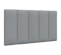 vidaXL Coussin de tête de lit Hanko Gris Clair 90 cm Tissu