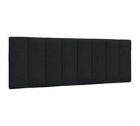 vidaXL Coussin de tête de lit Hanko – tissu noir 120 cm
